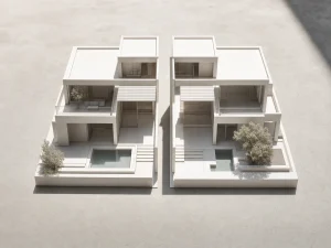 Extinción de condominio en Mallorca: maqueta de una vivienda dividida entre copropietarios
