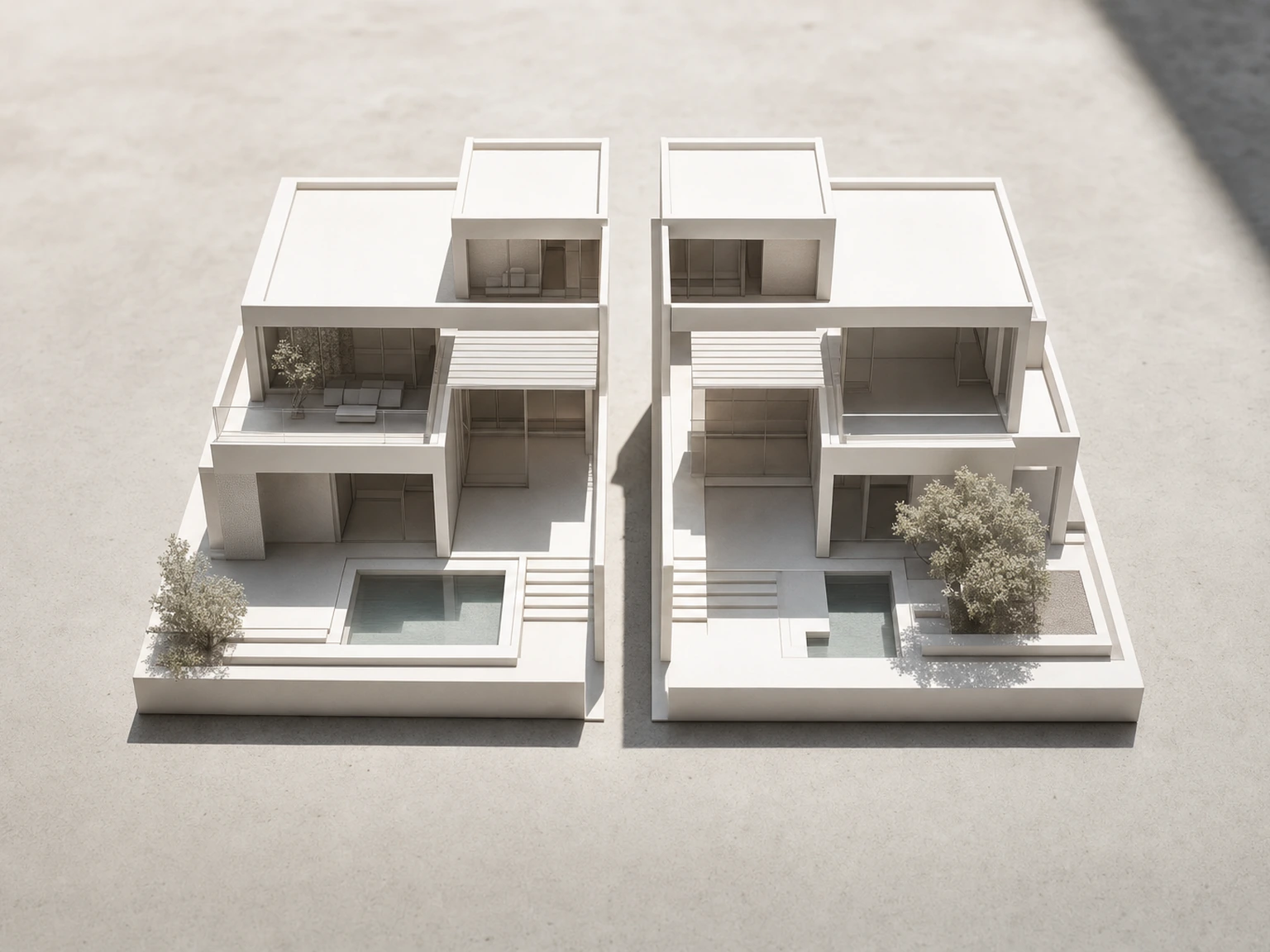 Extinción de condominio en Mallorca: maqueta de una vivienda dividida entre copropietarios