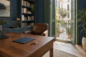 Despacho en una casa de Santa Catalina con la carpeta de la empresa junto a las llaves de casa: responsabilidad de los administradores